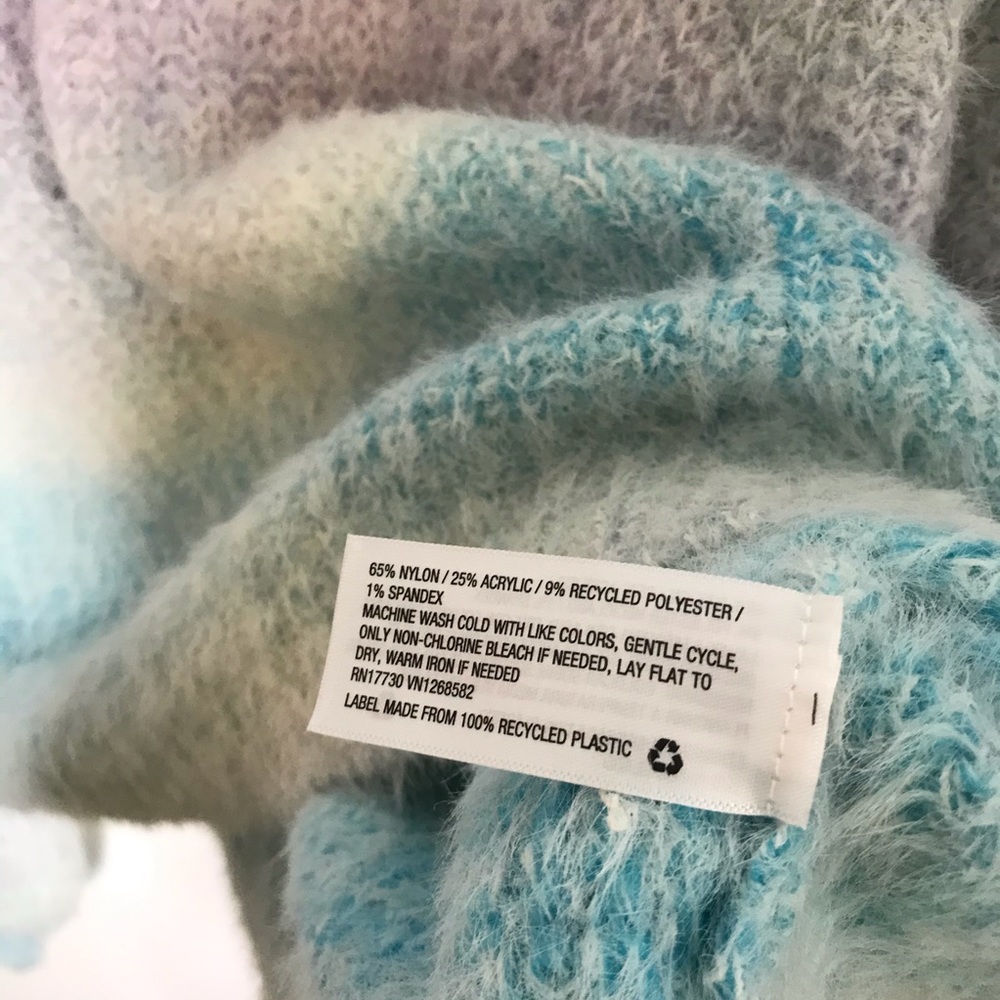 NEW Wild Fable Dip Dye Eyelash Sweater Blue Medium - Picture 10 of 10